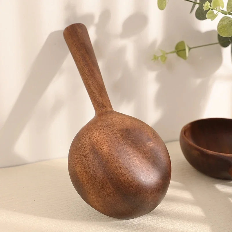 ✨Prémium Fa Evőeszköz Készlet – Kanál, Villa, Tál – Természetes, Tartós & Stílusos Konyhai Kiegészítő