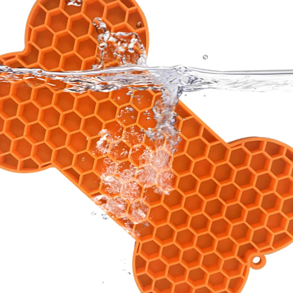 🦴 Dog Licking Pad – Bone Shape