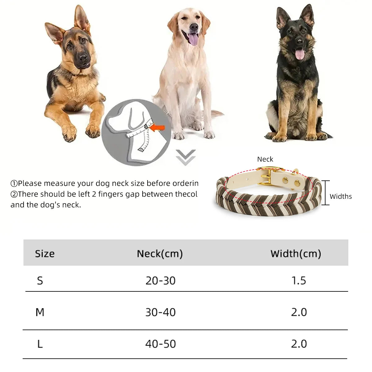 🐕 Handmade Colorful Dog Collar