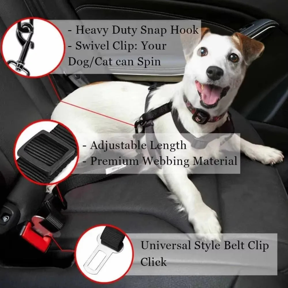 🚗 Pet Car Seat Safety Belt