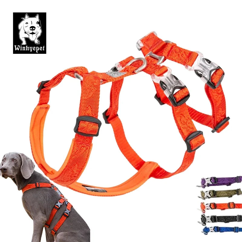 🐕 Winhypet Triple Anti-Escape Dog Harness