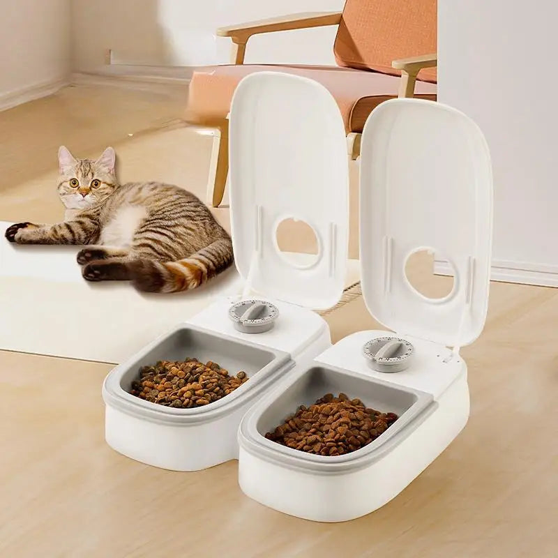 🐶🐱 Pet Automatic Timing Feeder – Detachable Dry Food Dispenser