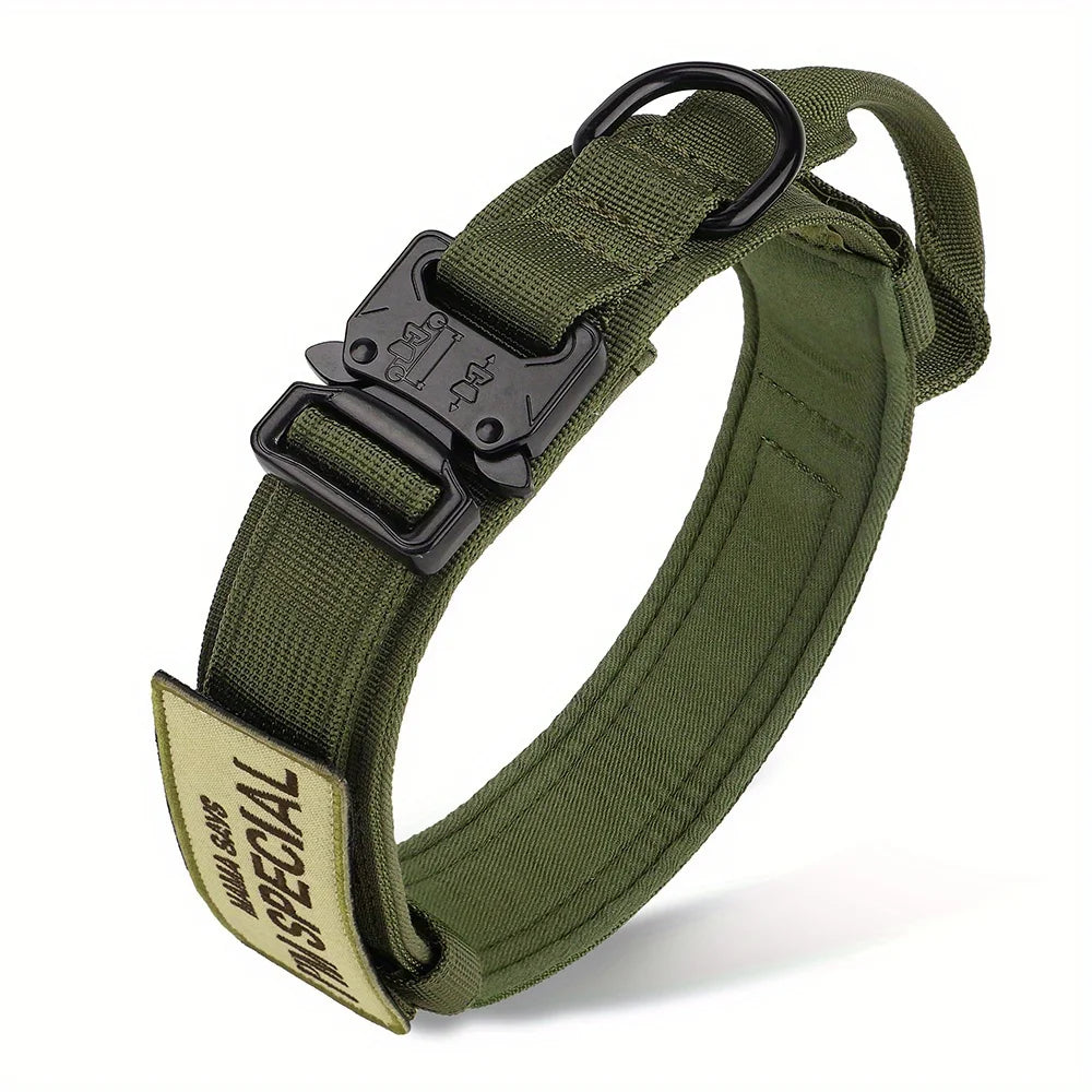 Heavy Duty Tactical Dog Collar with Handle