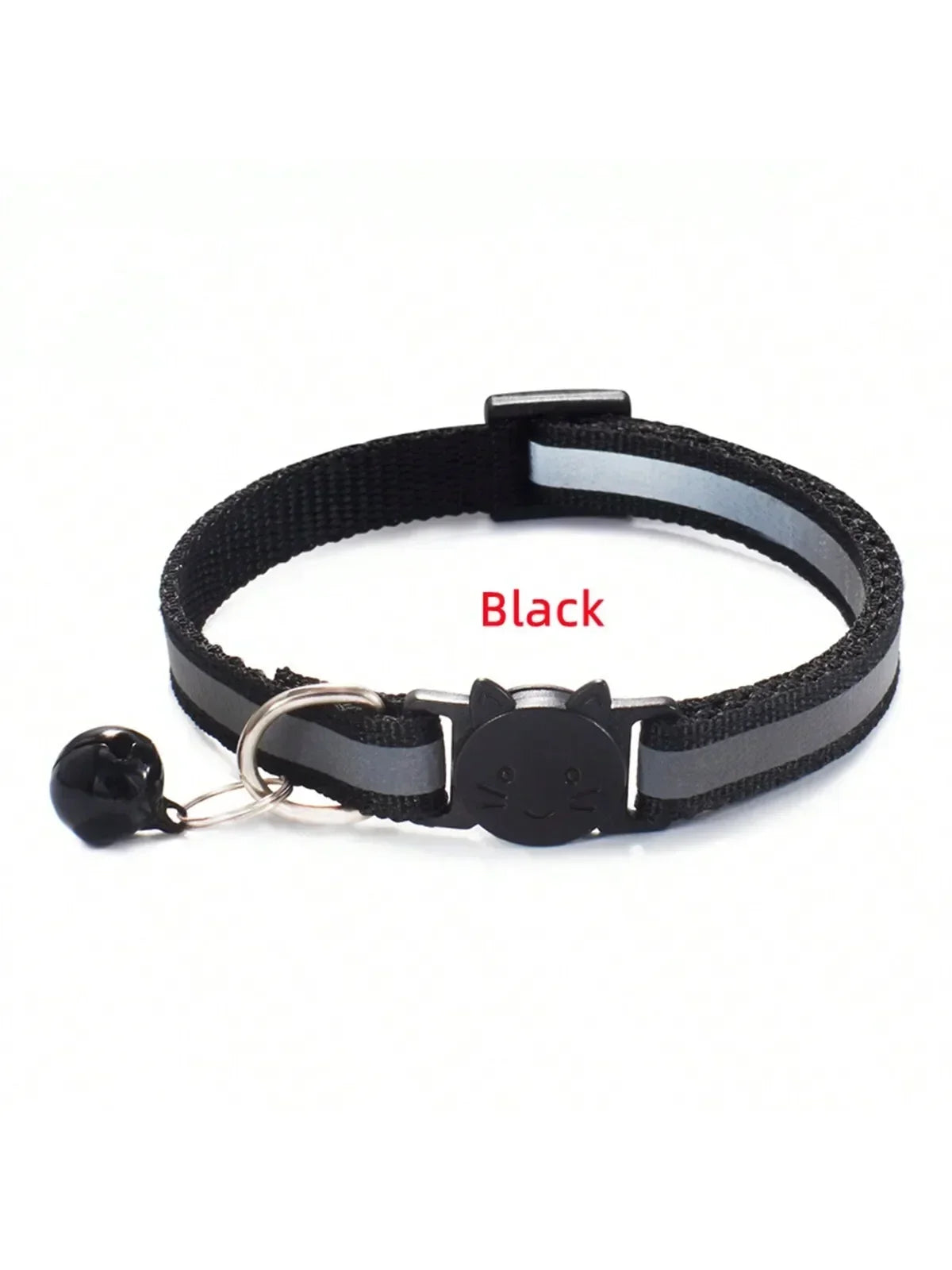 🐾 3-Pack Reflective Pet Collars with Safety Buckle & Bell