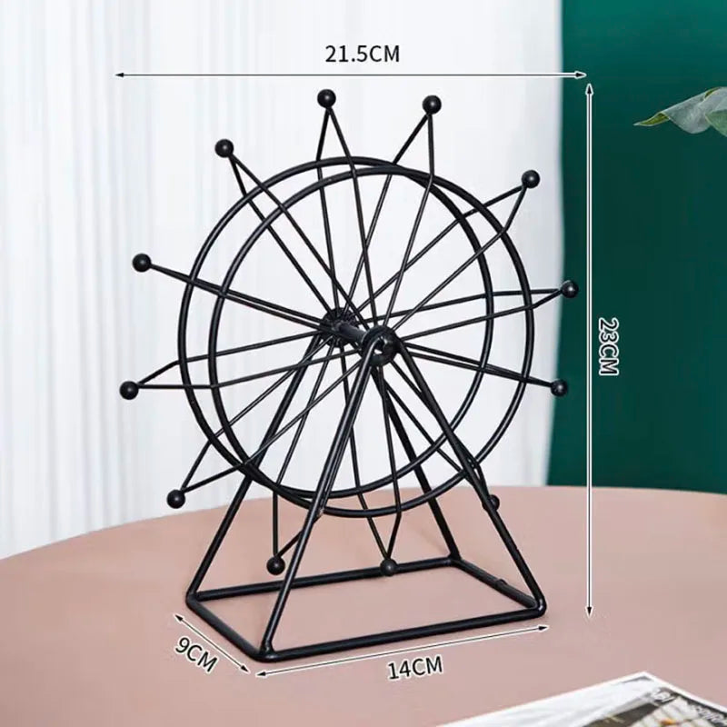 ✨Golden Ferris Wheel Home Decor – Modern Arany Dísz, Polcdísz, Elegáns Otthoni Dekoráció✨