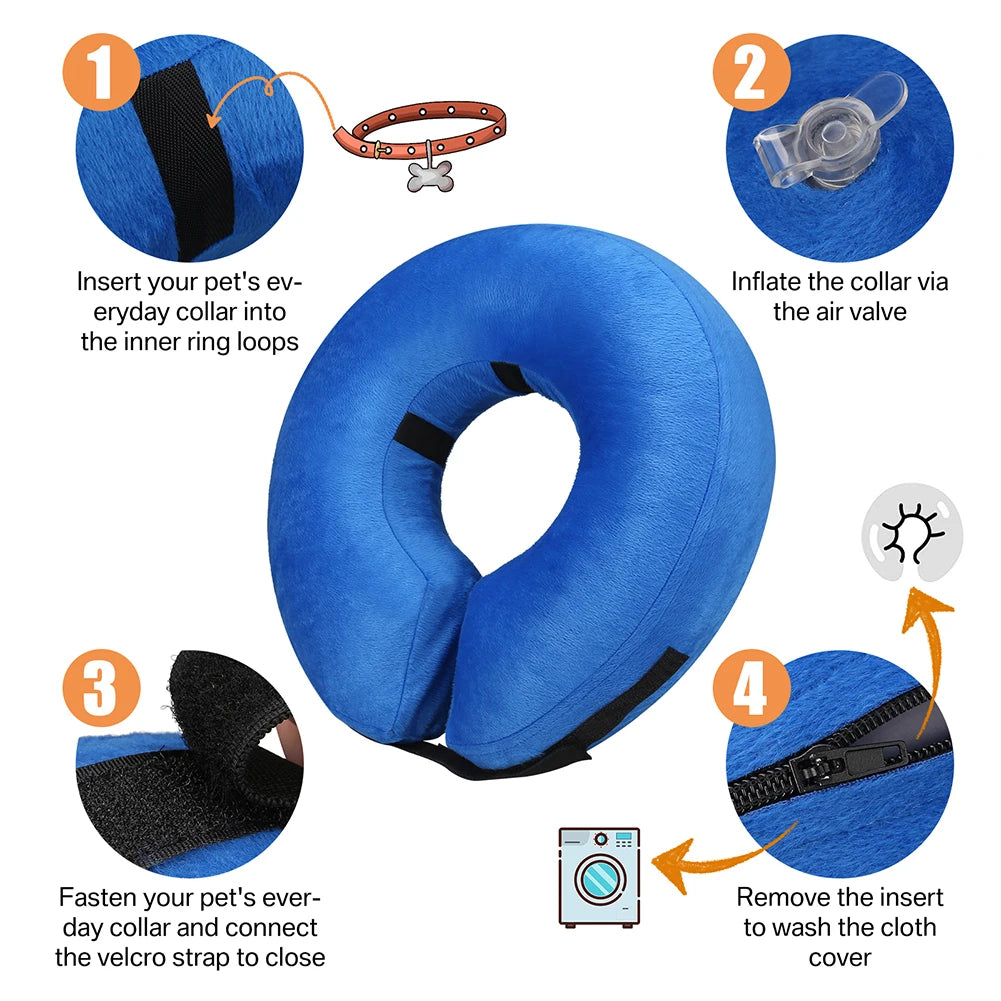 Inflatable Recovery Collar – Soft & Comfortable Protection
