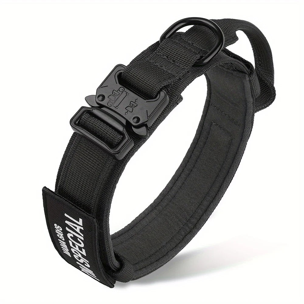 Heavy Duty Tactical Dog Collar with Handle