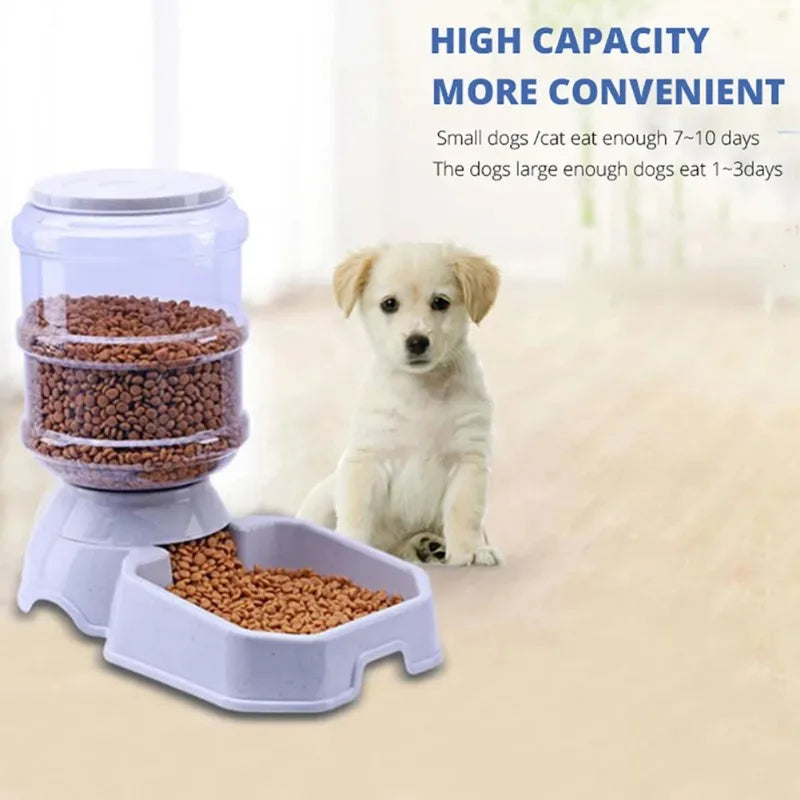 🐶 3.8L Automatic Dog Feeder & Water Dispenser – Gravity System