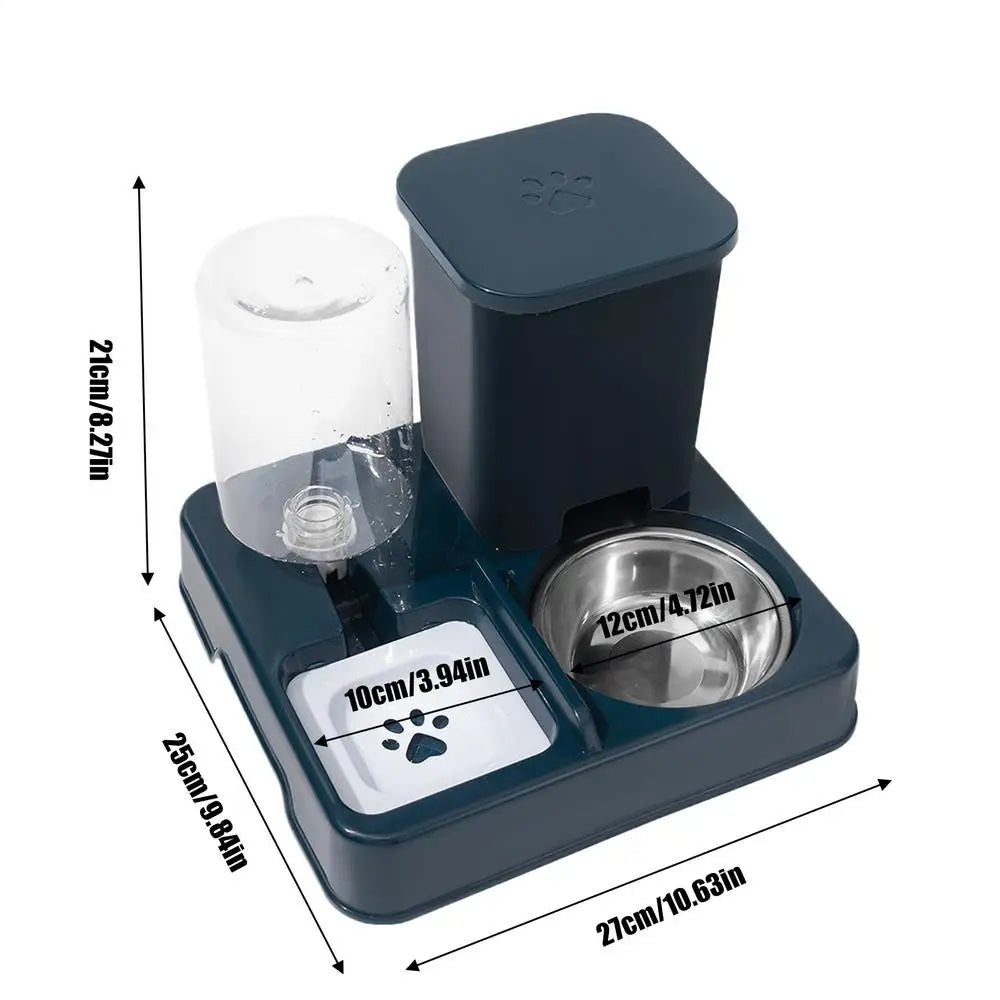 🐾 2 in 1 Automatic Pet Feeder & Water Dispenser for Cats and Small Dogs