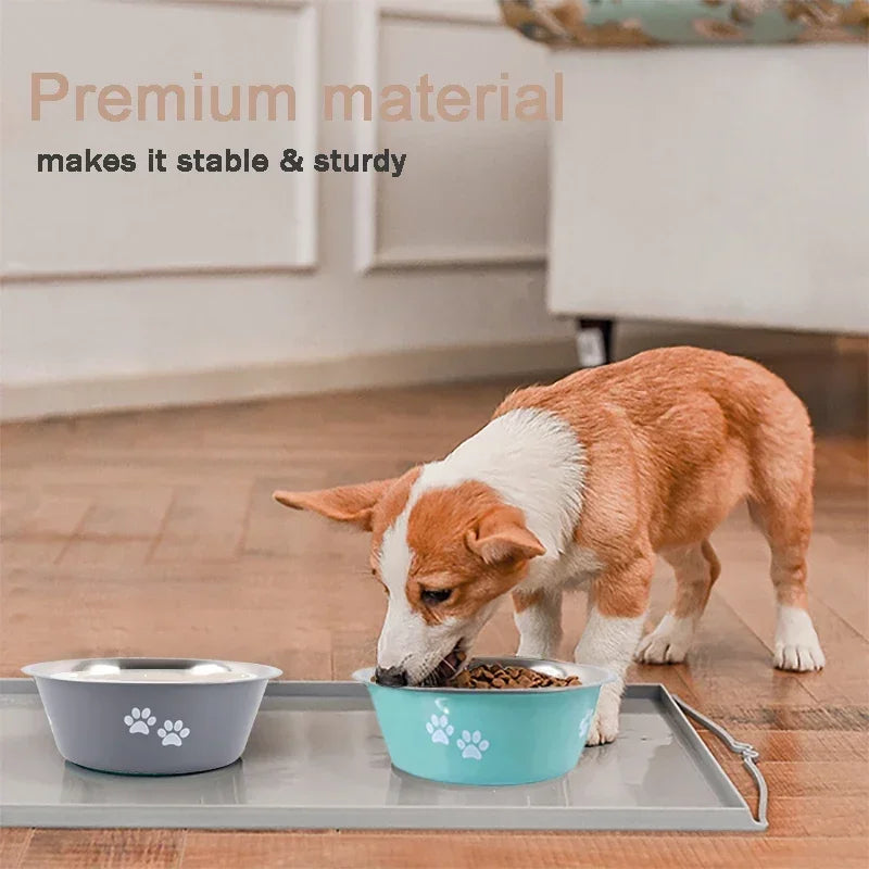 🐶 Non-Slip Stainless Steel Dog Bowl