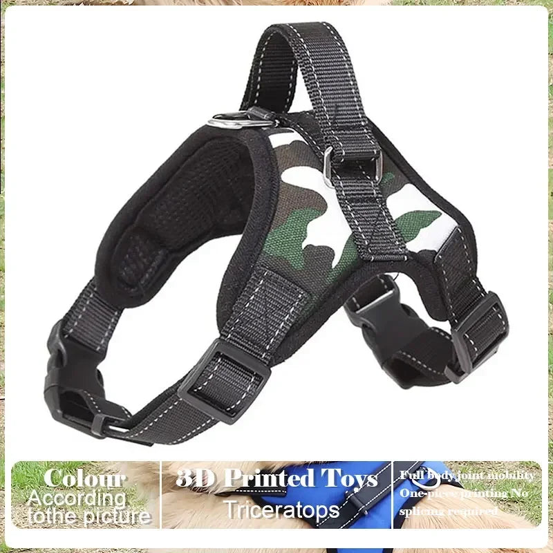 🐕 Dog Harness and Leash Set – No Pull Adjustable with Easy Control Handle