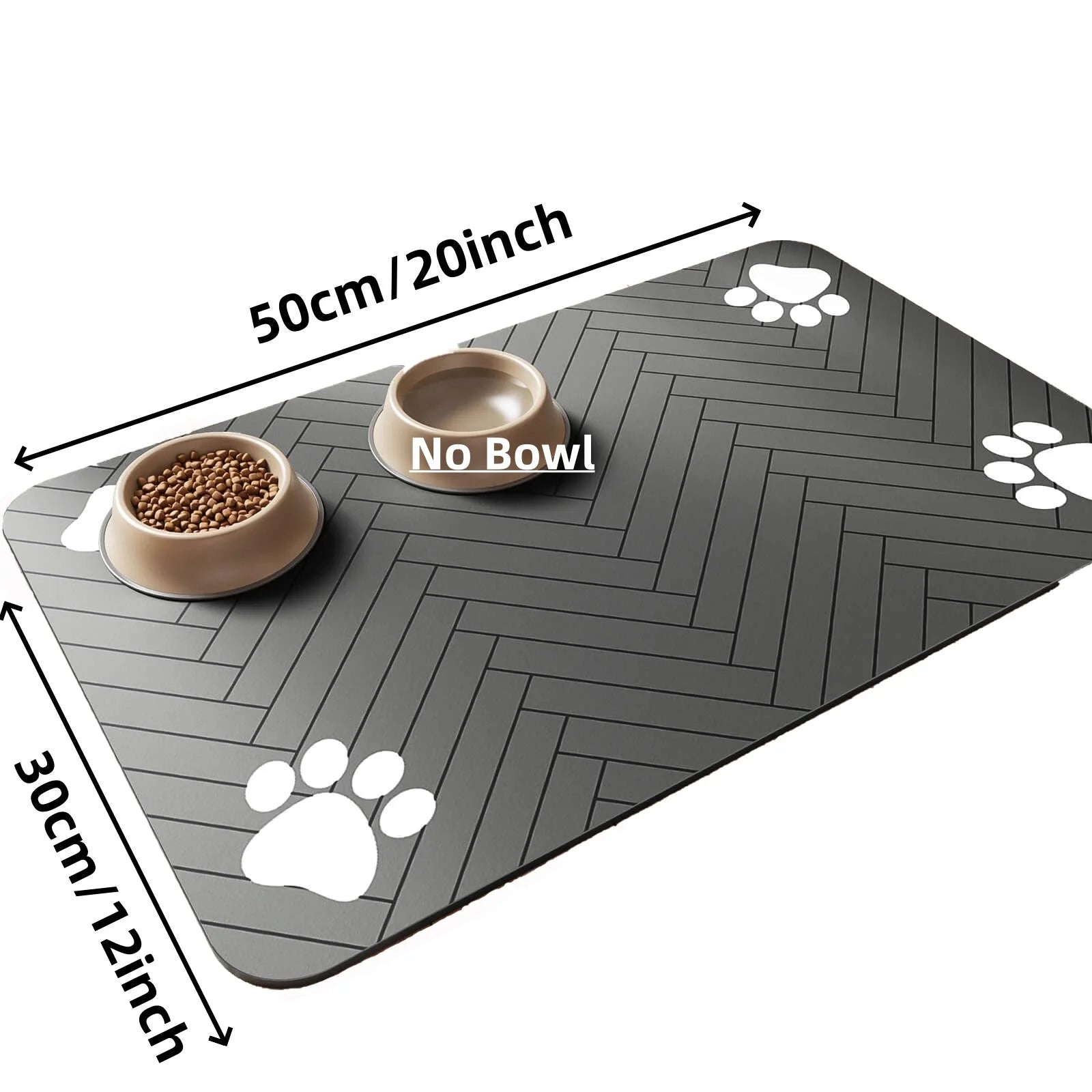 🐾💧 Absorbent Pet Feeding Mat – Waterproof Bowl Placemat