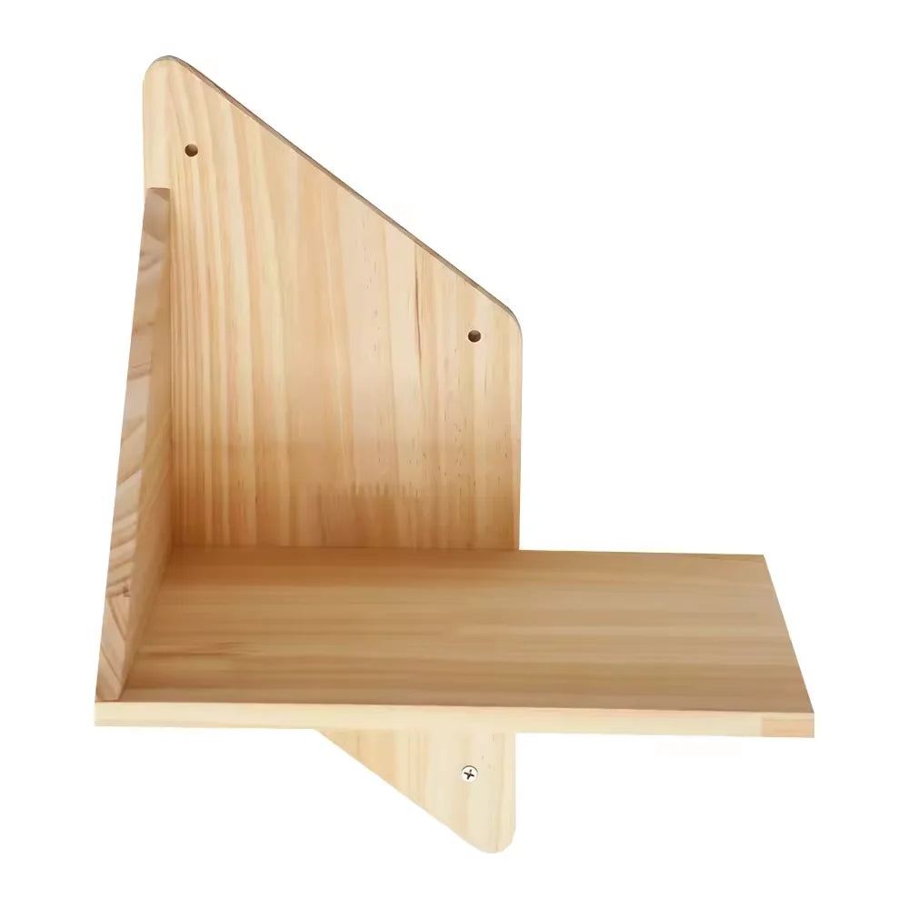 🐱🪵 Kör Alakú Fali Macskabútor – Esztétikus Fa Mászópolc • Strapabíró & Modern Dizájn 🐱🪵