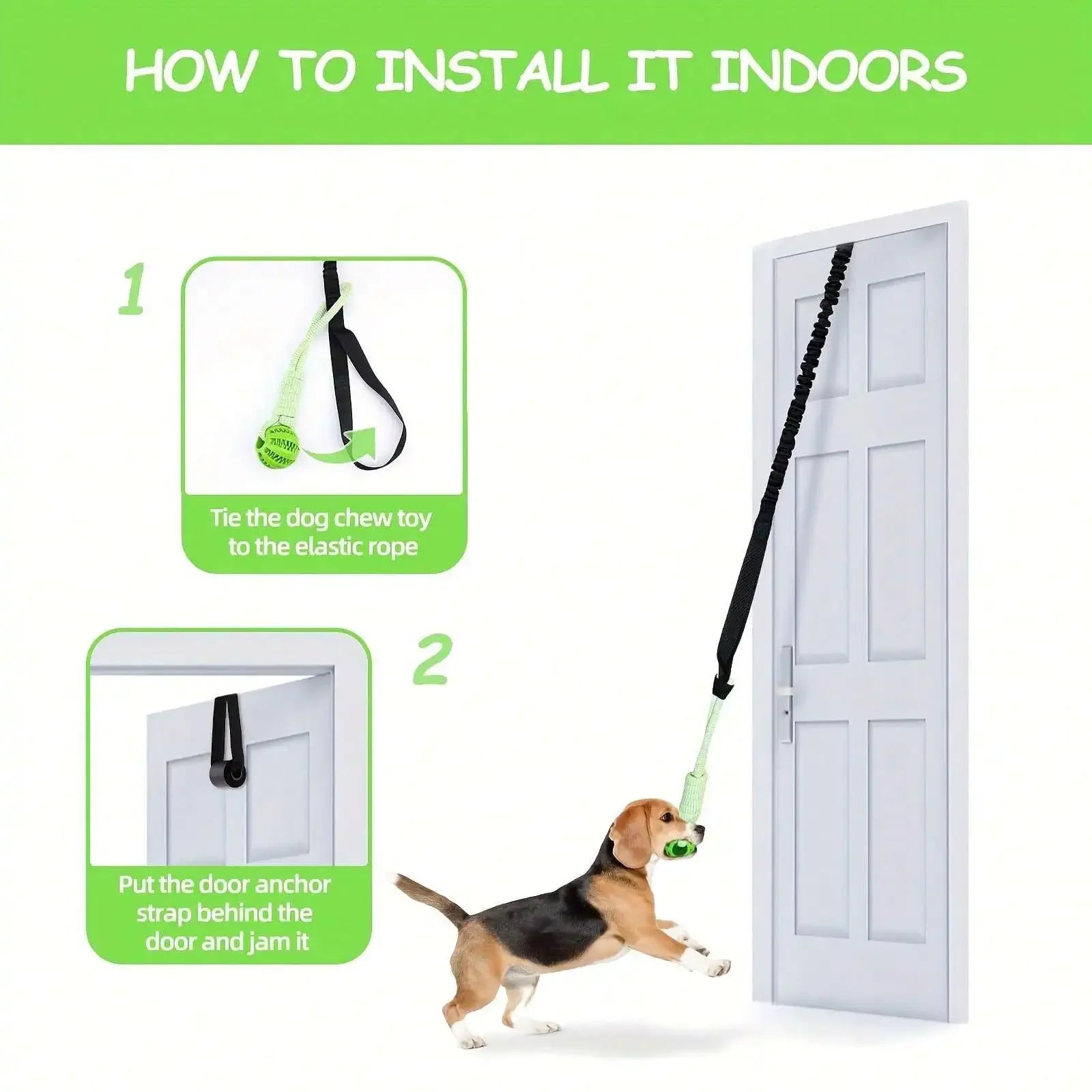 🪢 3PCS Dog Rope & Ball Toy Set