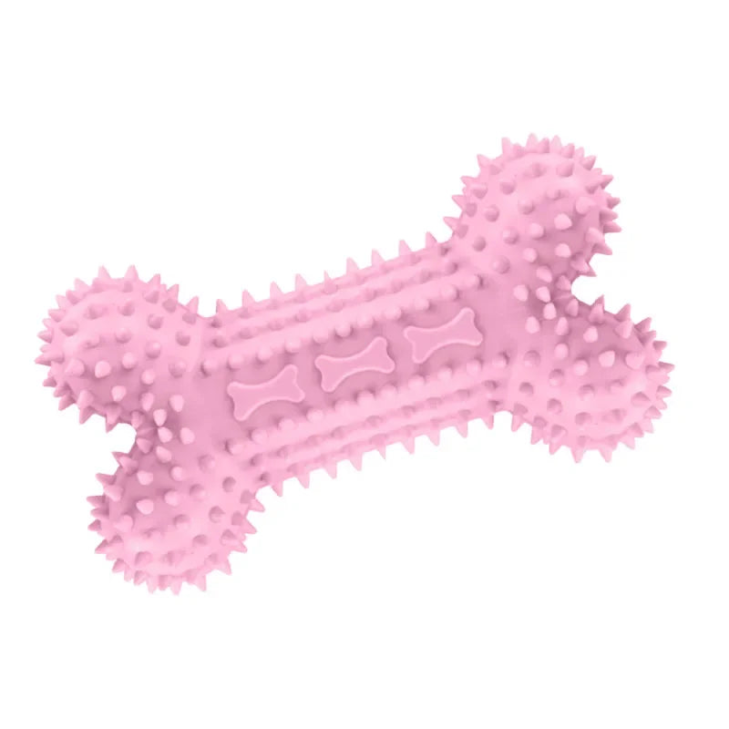 🦷 Pink Dental Chew Dog Toy Set