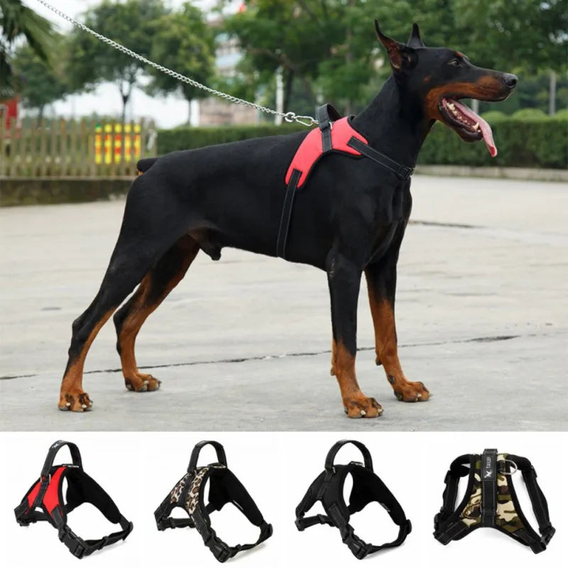 🐕 Adjustable Dog Harness with Handle – Durable Walk Out Vest