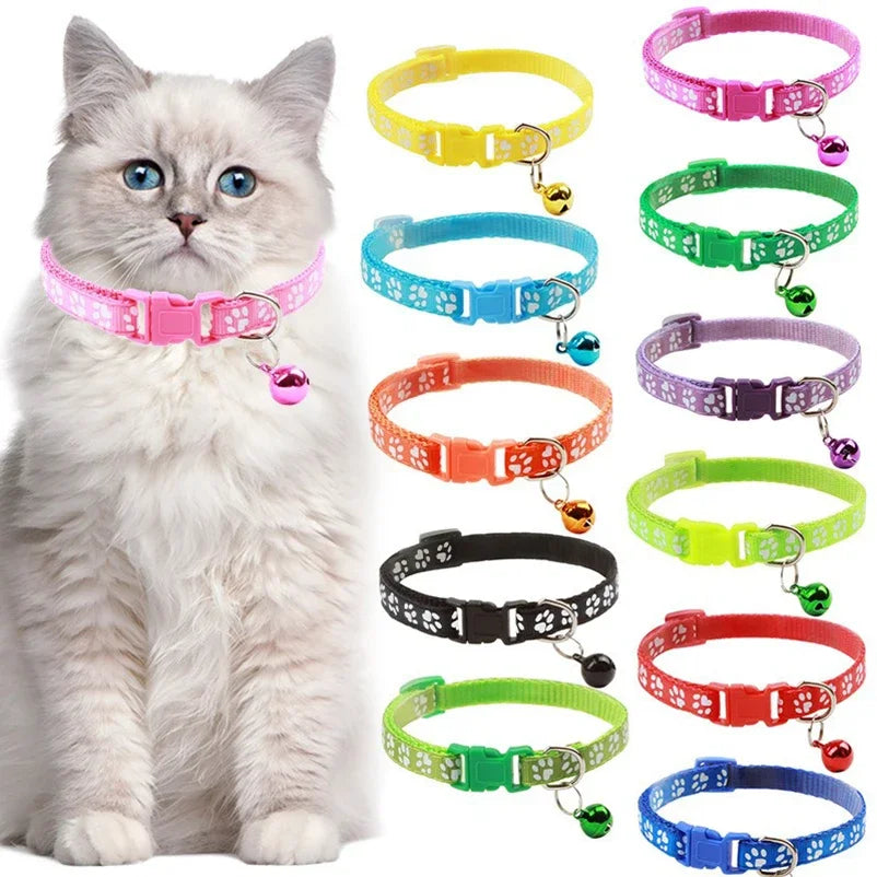 🐱 Adjustable Cat Collar with Bell