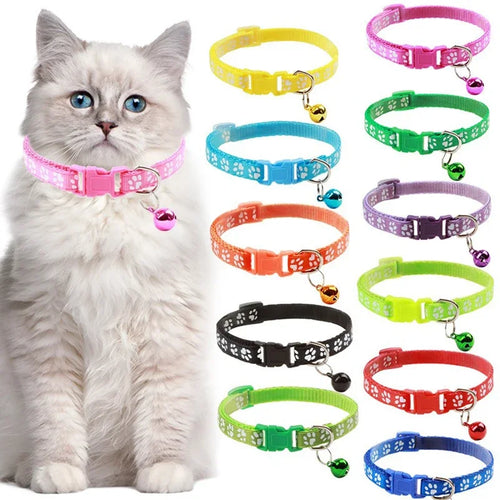 🐱 Adjustable Cat Collar with Bell