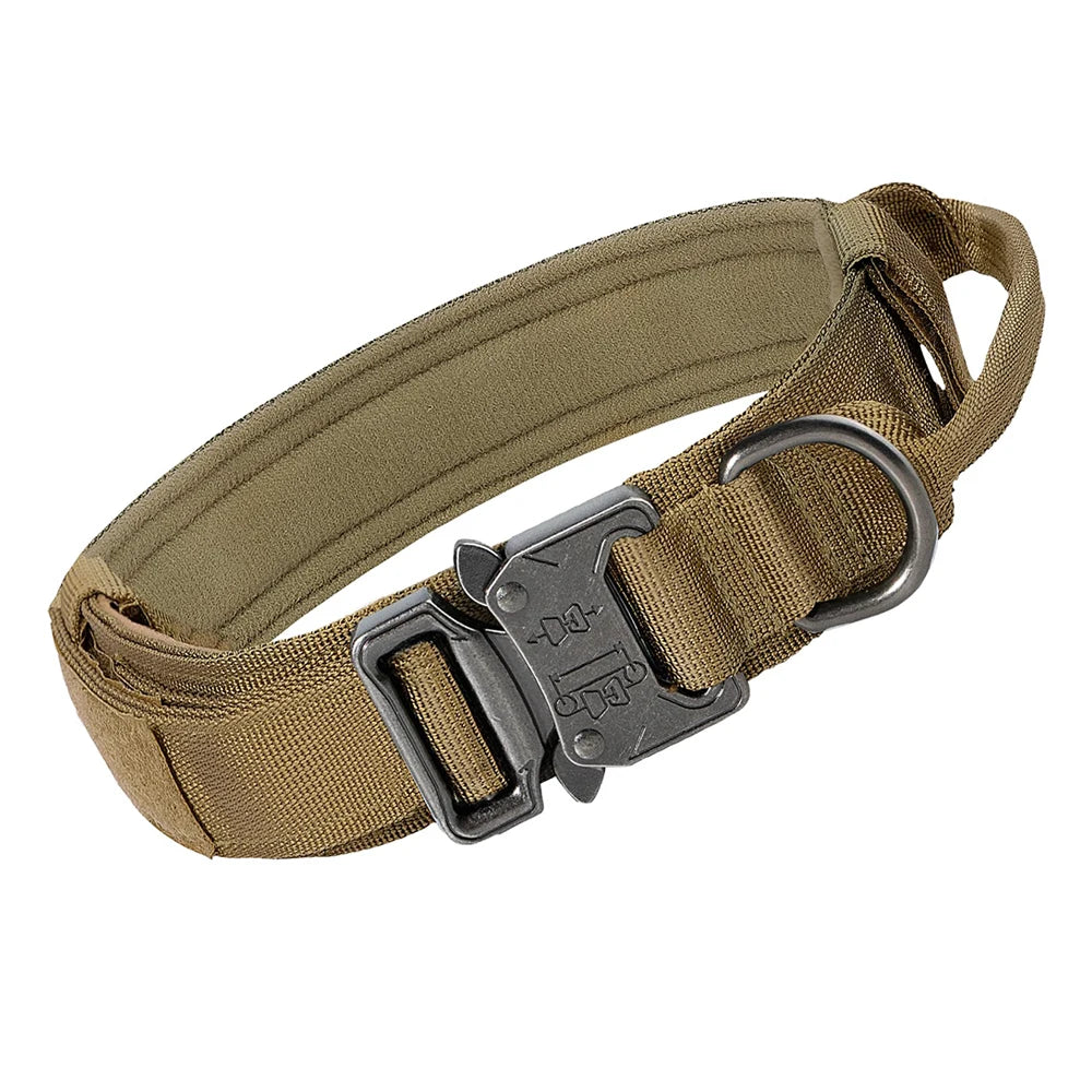 Heavy Duty Tactical Dog Collar with Handle