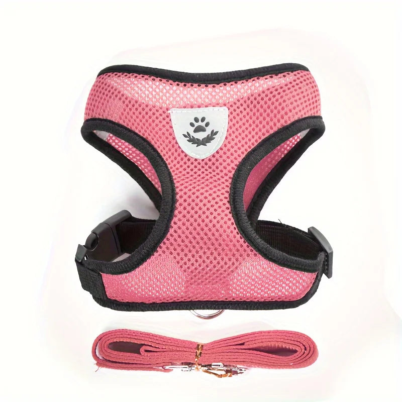 🐱 Adjustable Cat Harness with Leash