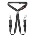 🚗🐶 Double-Headed Dog Safety Harness – Car Headrest Seat Belt