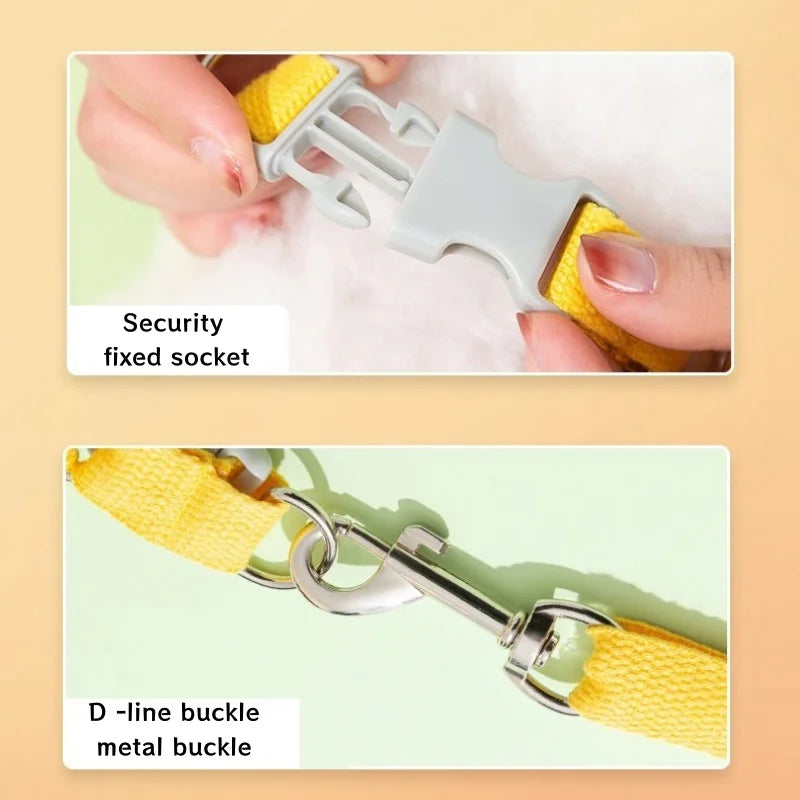 🌼 Cute Floral Dog & Cat Harness – Adjustable Chest Vest