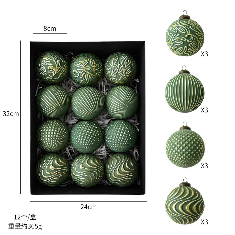 🎄 Vintage Karácsonyi Gödördísz Szett – Ünnepi Függő Dekoráció Otthonra