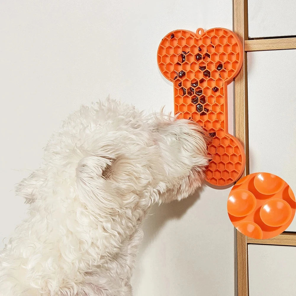 🦴 Dog Licking Pad – Bone Shape