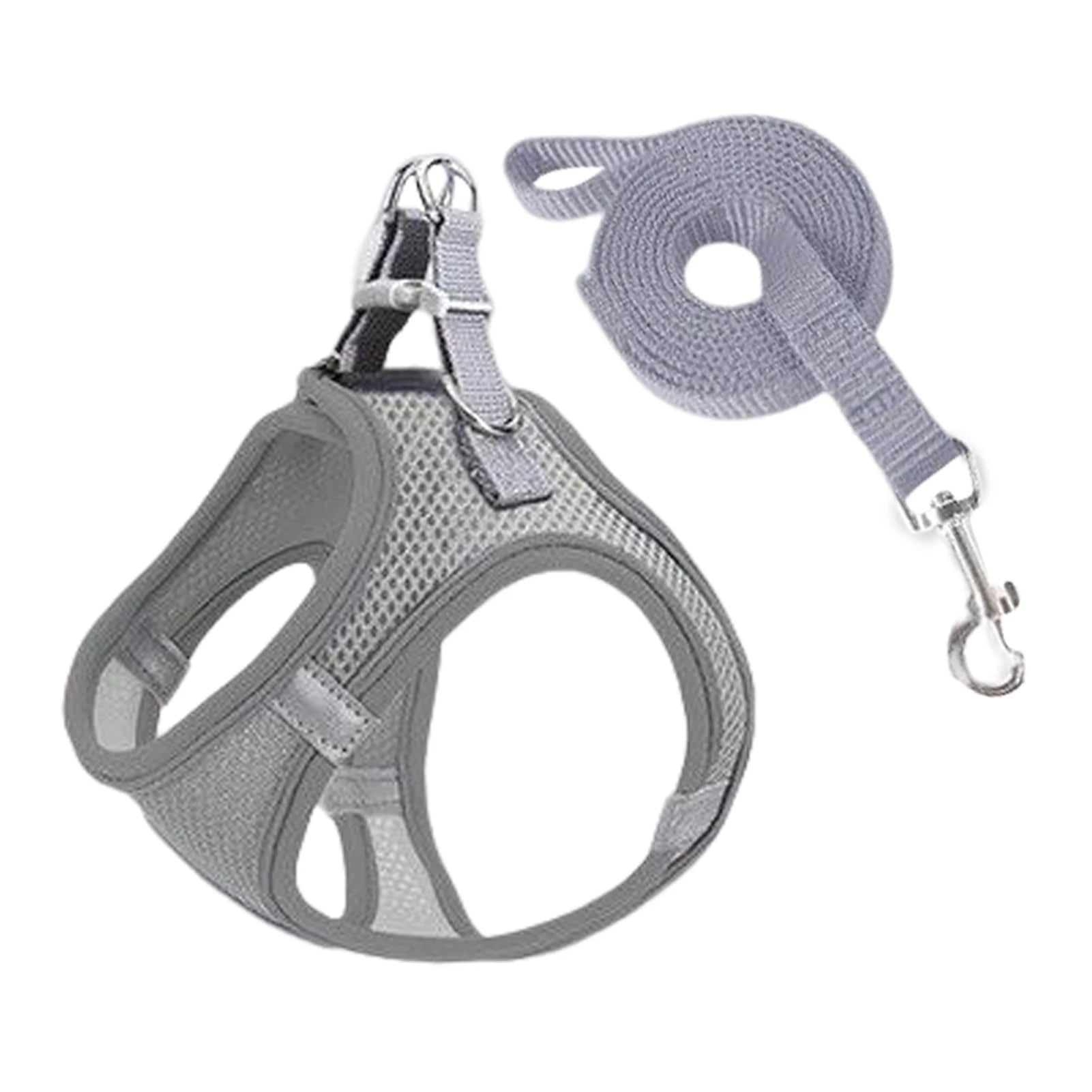 🐾 Reflective Breathable Pet Harness & Leash Set