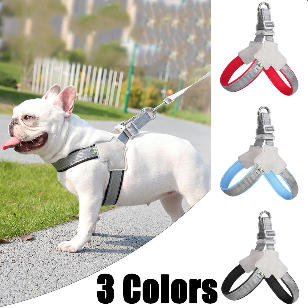 🐾 Pet Dog Harness – Adjustable Reflective Chest Harness