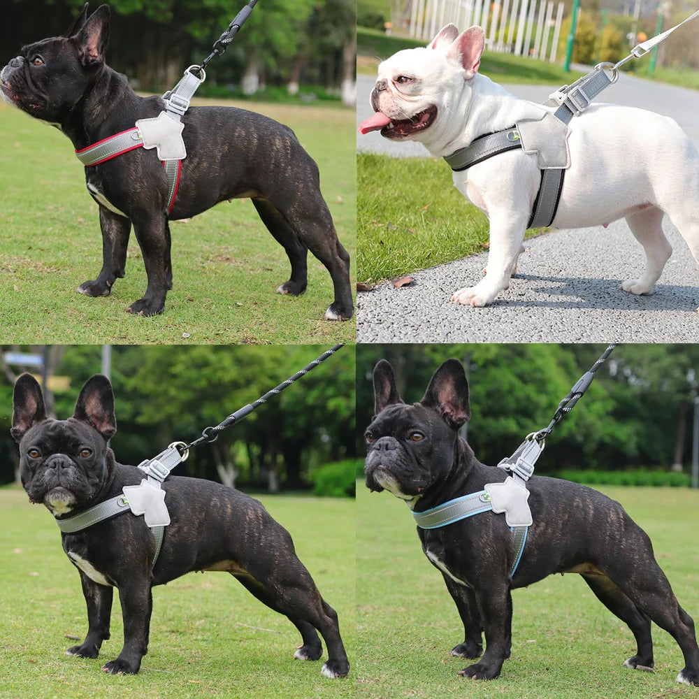 🐾 Pet Dog Harness – Adjustable Reflective Chest Harness