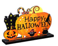 🎃 Kreatív Halloween Fa Dekoráció – Asztali Dísz Készlet (Happy Halloween)🎃