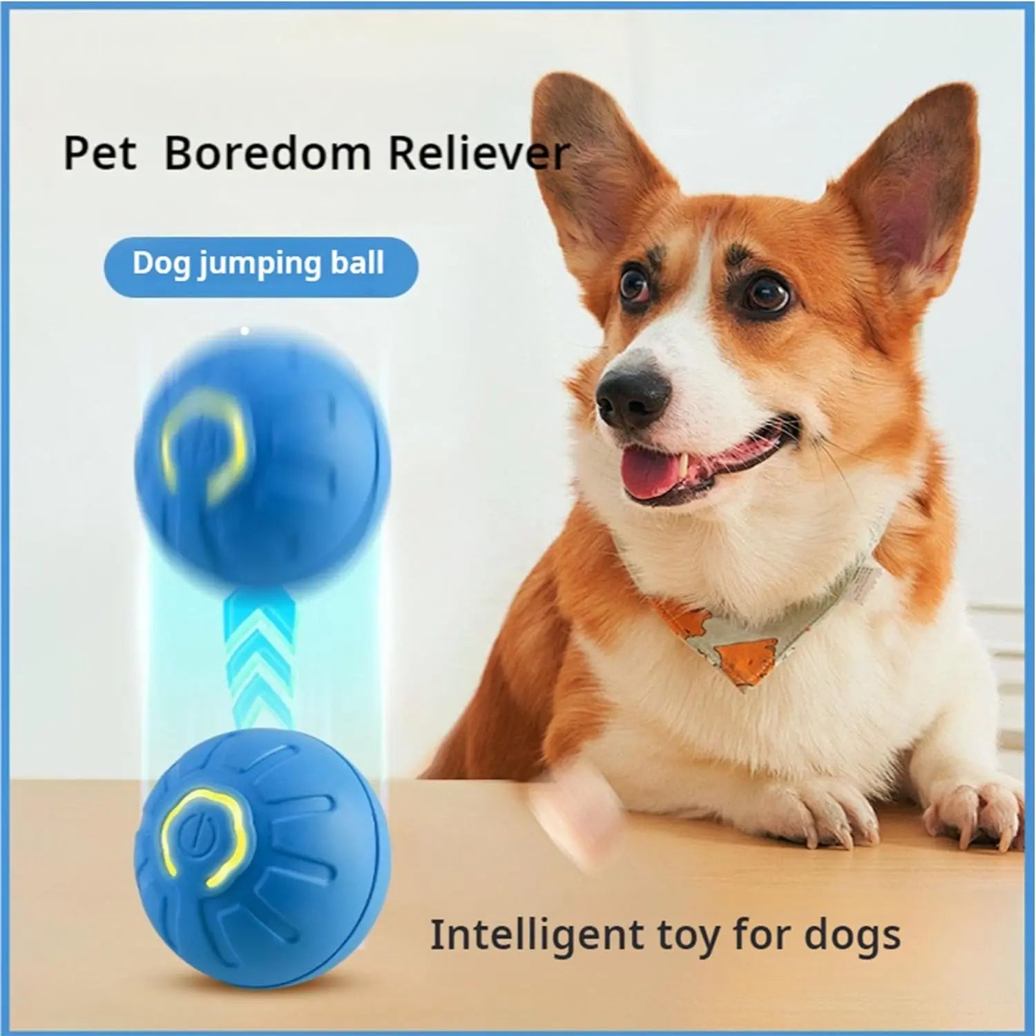 🔵 Automatic Bouncing & Vibrating Dog Ball