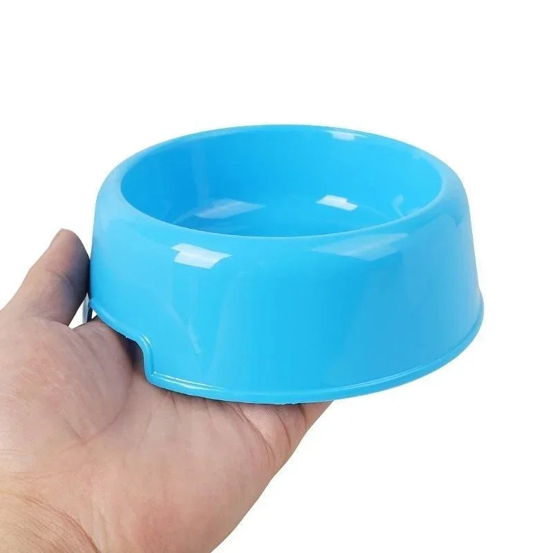 🐶🐱 Plastic Pet Food & Water Bowl – Lightweight & Durable