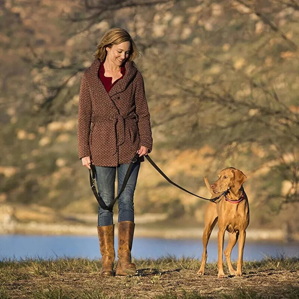 Adjustable Double-Ended Dog Leash – Strong Nylon Lead for Training & Walking