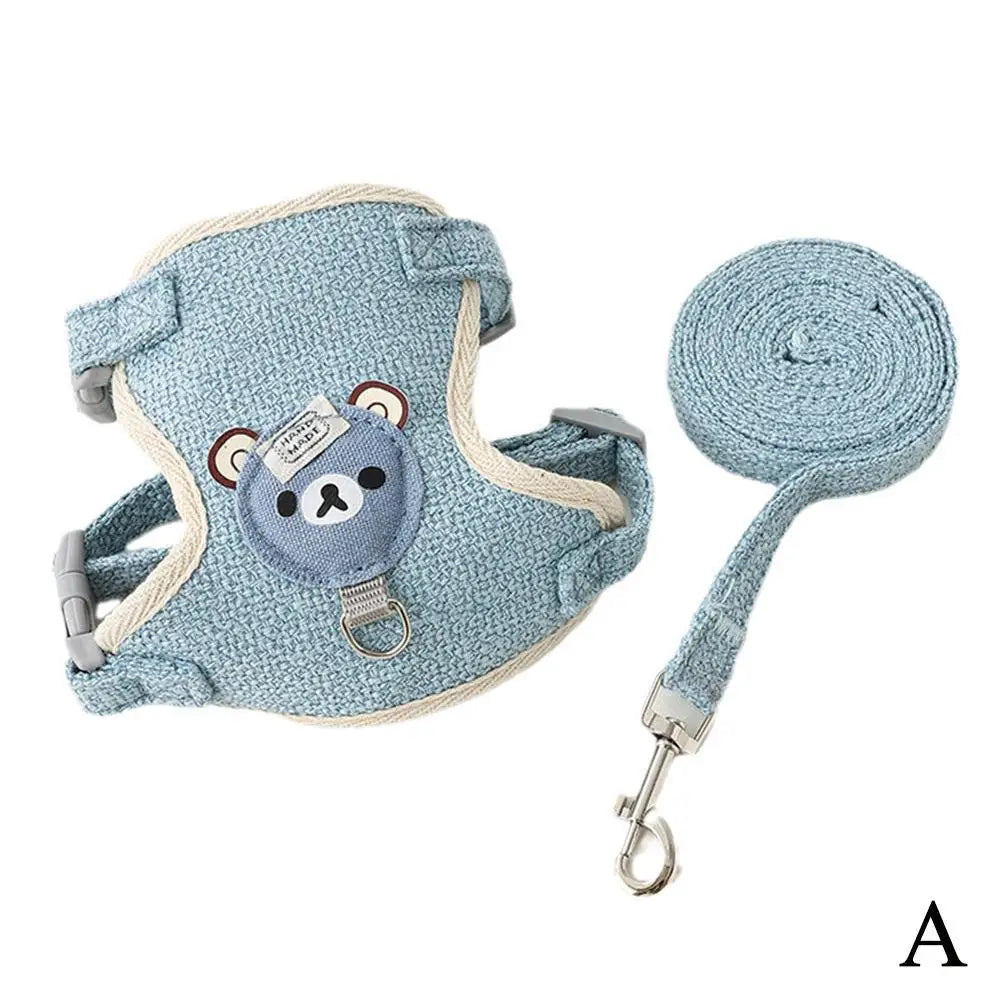 🐾 Cat Harness with Leash – Cute Vest Style