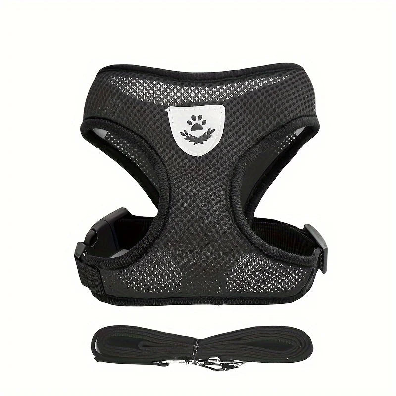 🐱 Adjustable Cat Harness with Leash