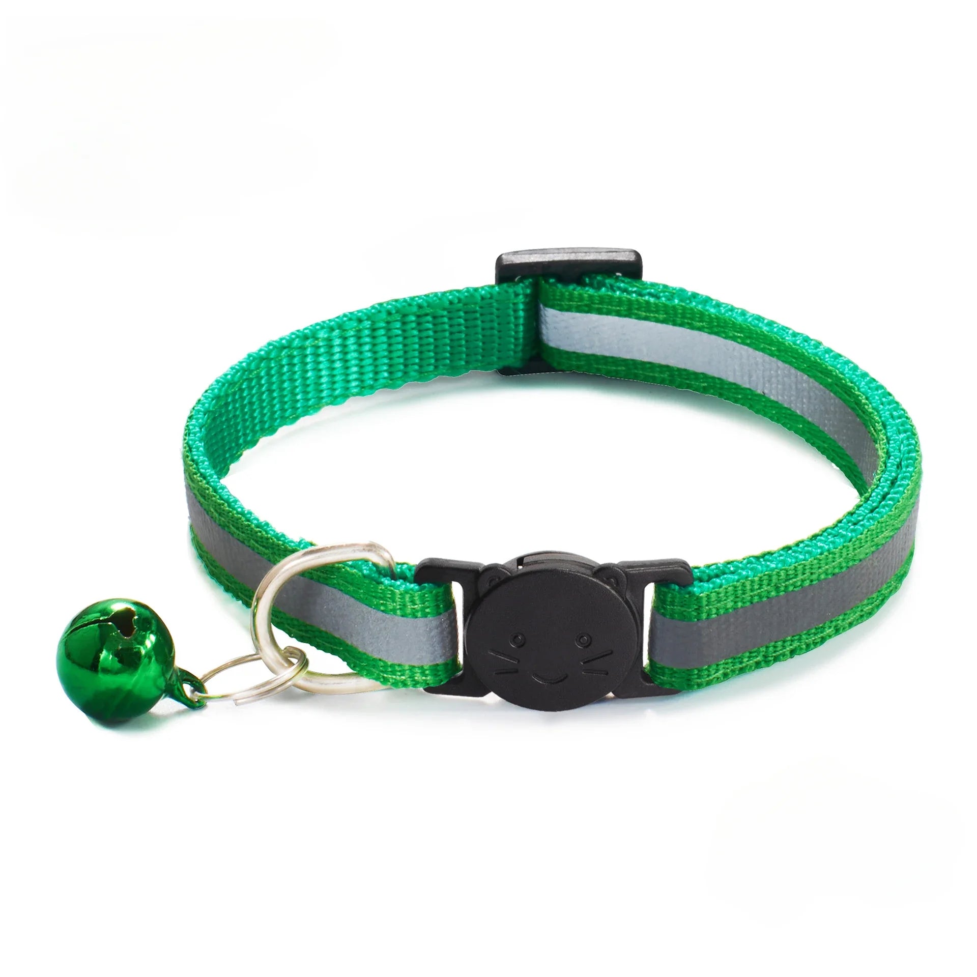 🐾 3-Pack Reflective Pet Collars with Safety Buckle & Bell