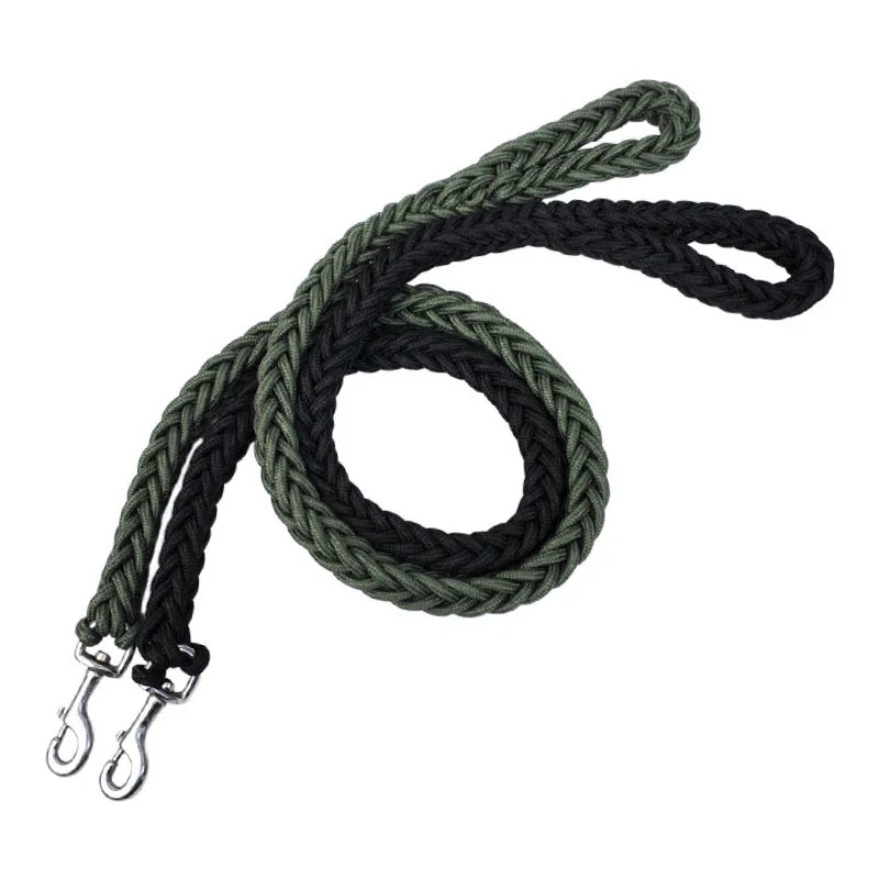Heavy Duty Braided Nylon Dog Leash – Strong & Comfortable Training Leash for Daily Walks