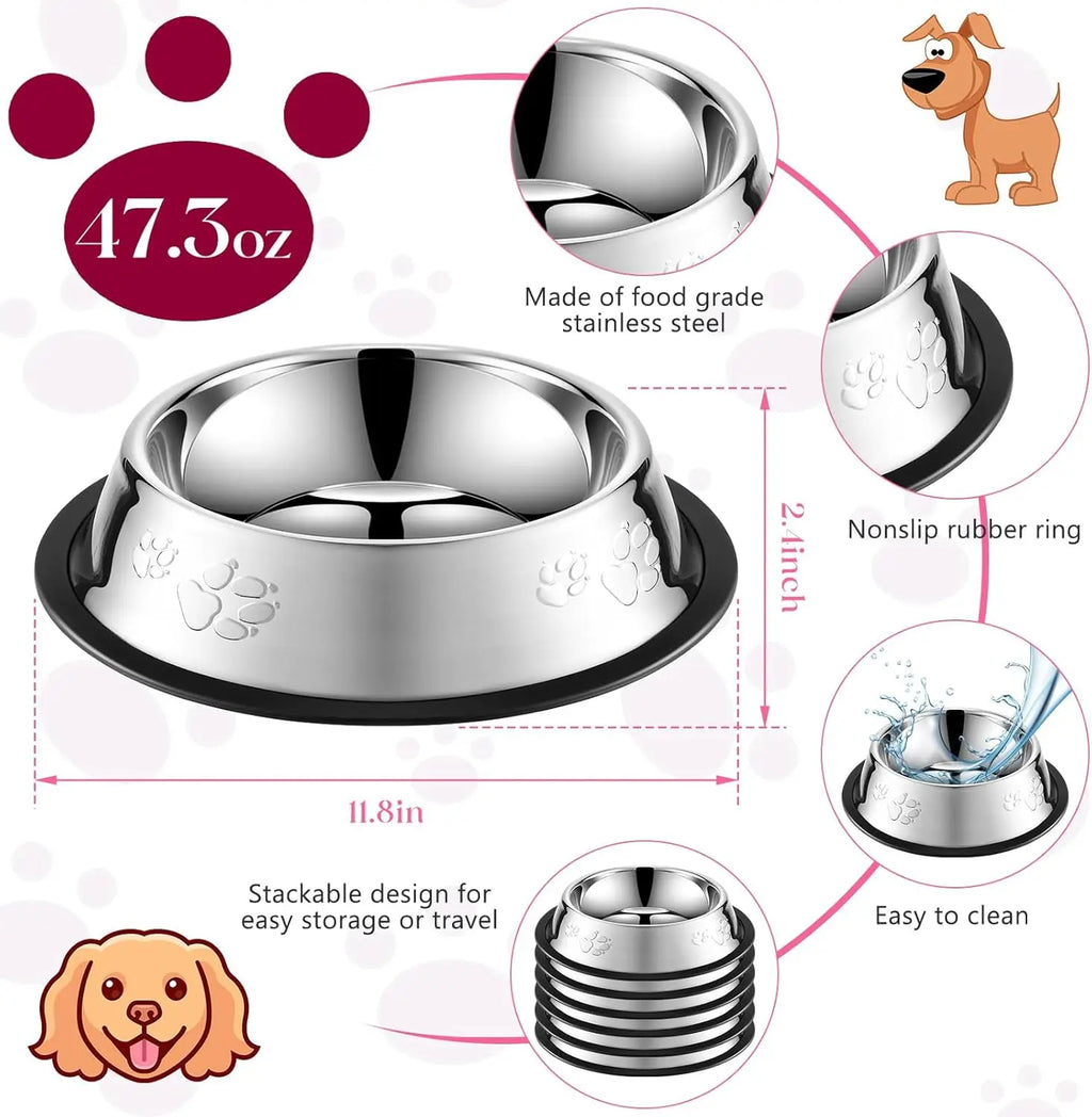 🥣 Stainless Steel Pet Food Bowl