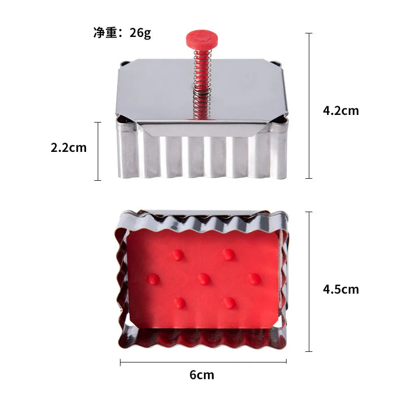 Kreatív Sütipecsét Készlet – Fondant & Tészta Formázó Eszközök 🍰