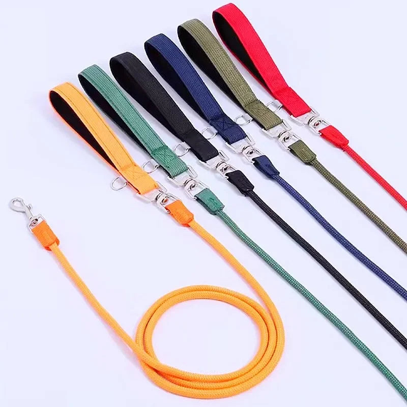 Colorful Nylon Dog Leash – Comfortable & Durable Leash for Daily Walks