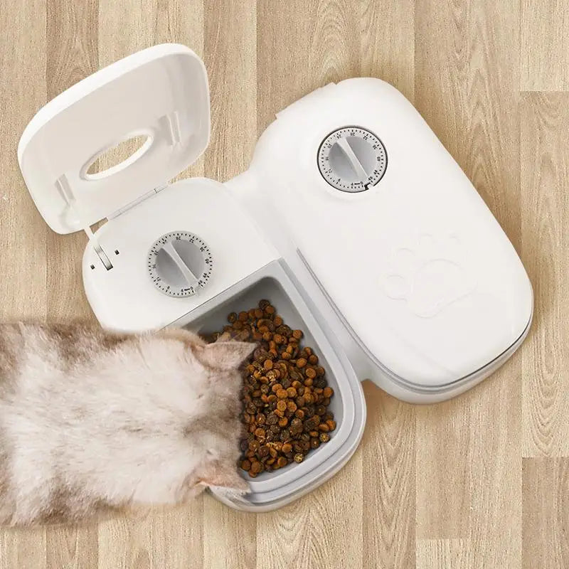 🐶🐱 Pet Automatic Timing Feeder – Detachable Dry Food Dispenser