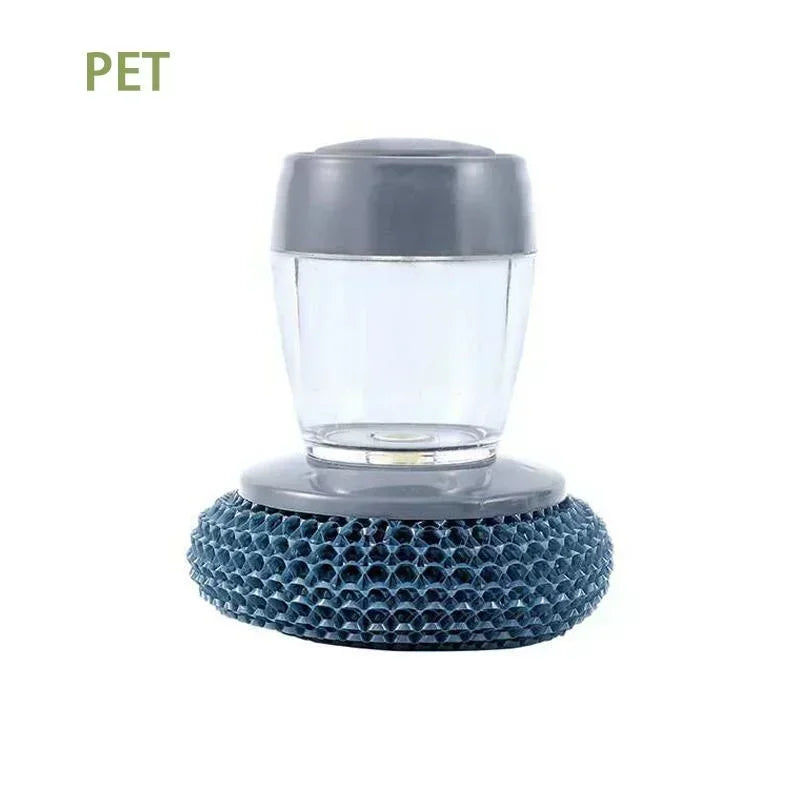 ✨Praktikus Konyhai Tisztítókefe – Beépített Szappanadagolóval, Cserélhető Fejjel✨